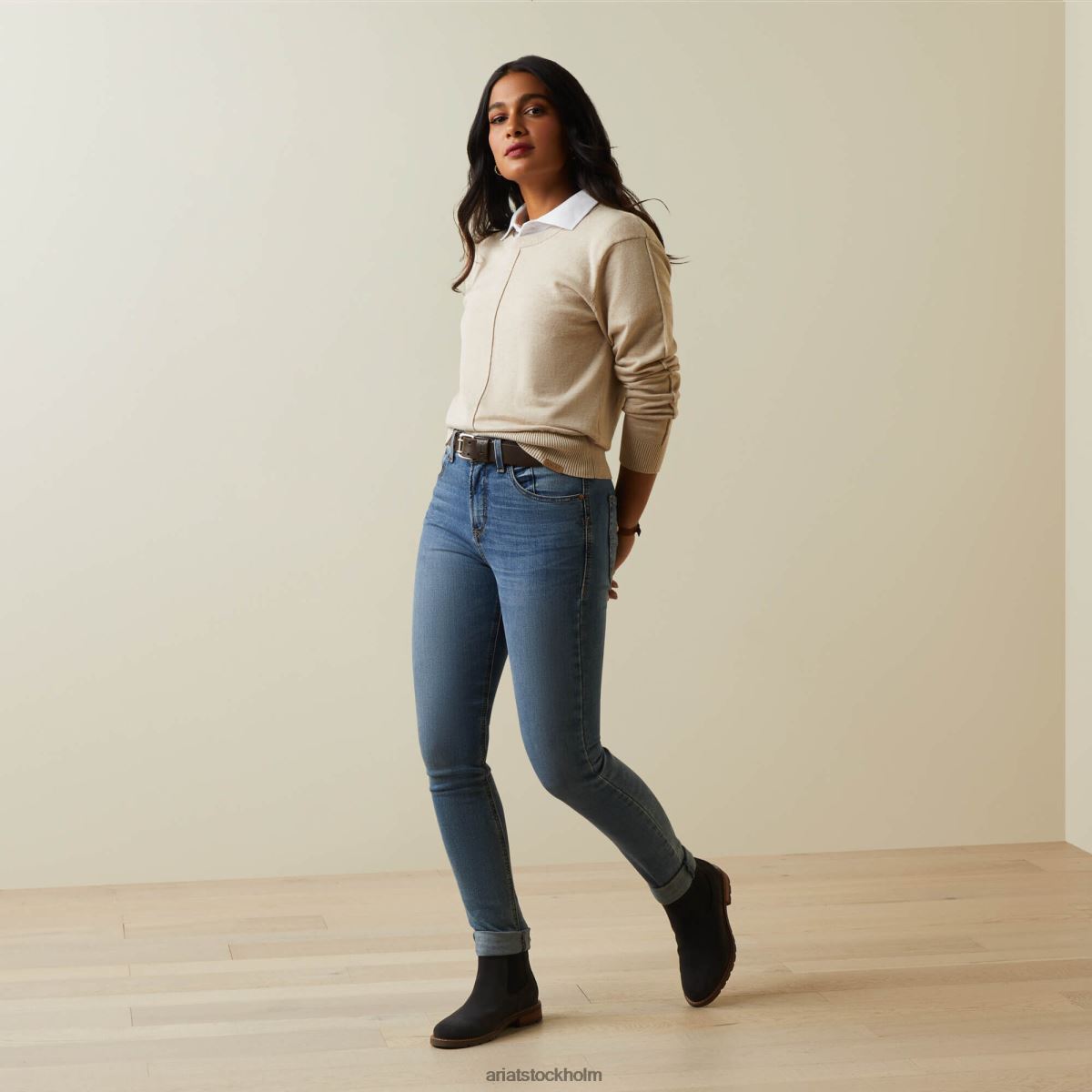 blast Ariat halvön tröja gröt kvinnor F04843354