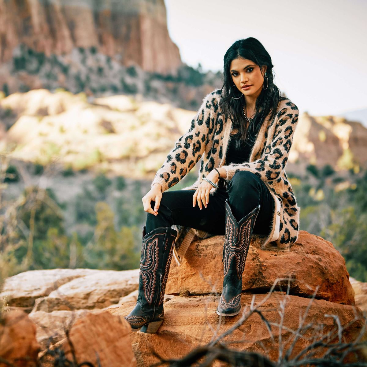 blast Ariat kattens mjau-tröja leopard kvinnor F04843315