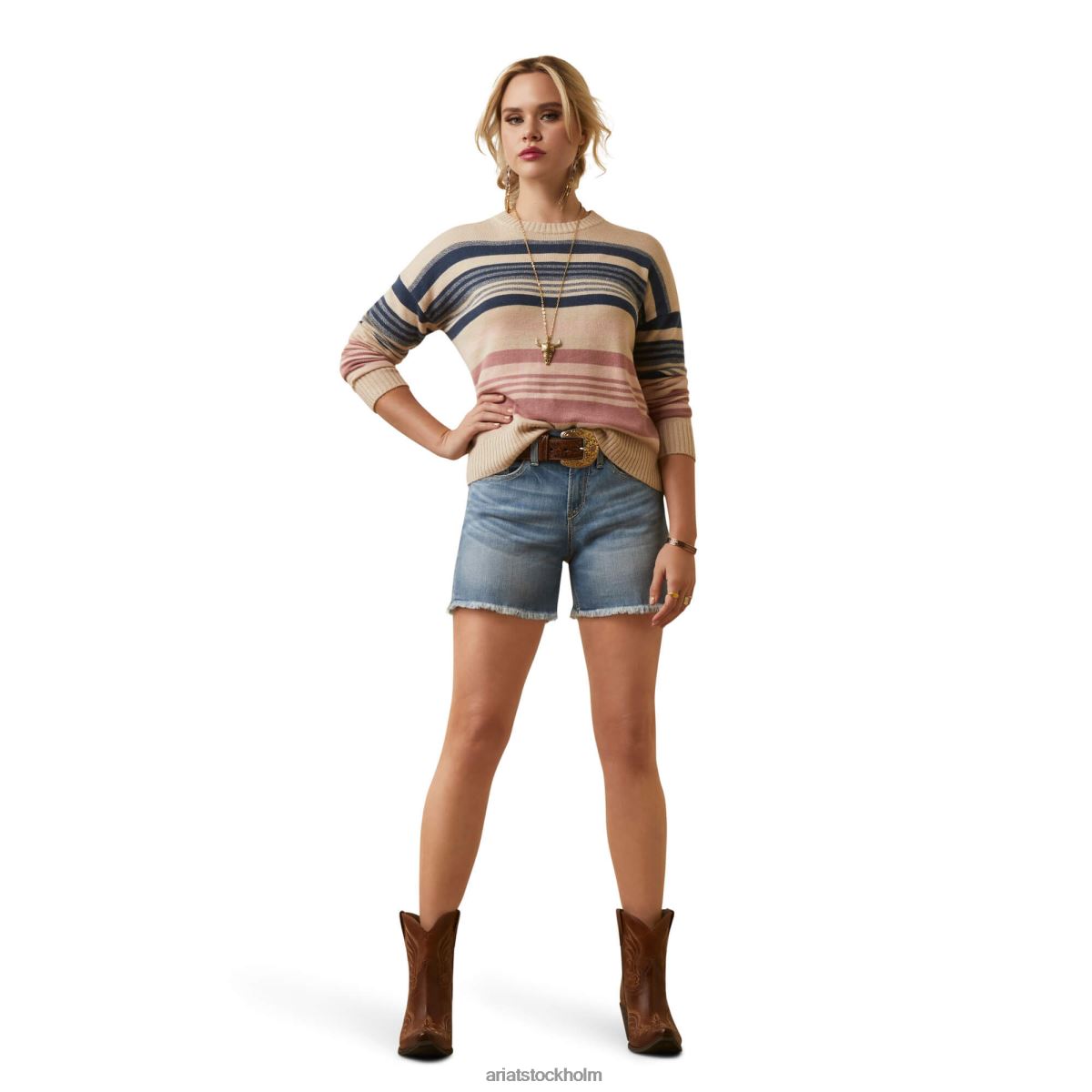 blast Ariat kimmy tröja serape rand kvinnor F04843322