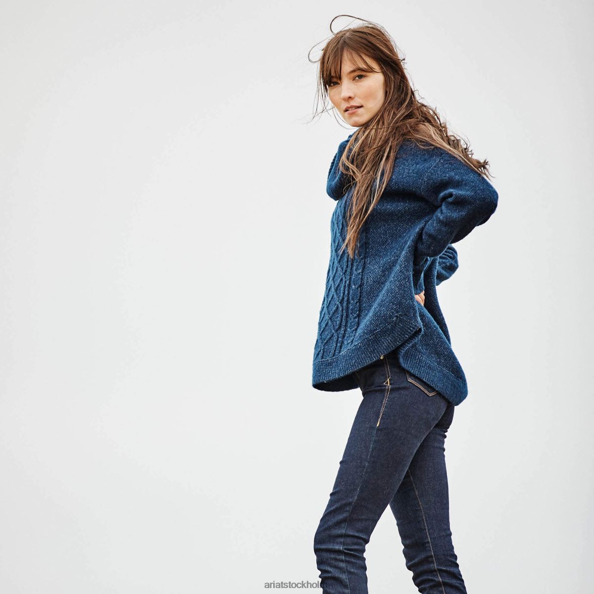 blast Ariat montara tröja Marin kvinnor F04843365