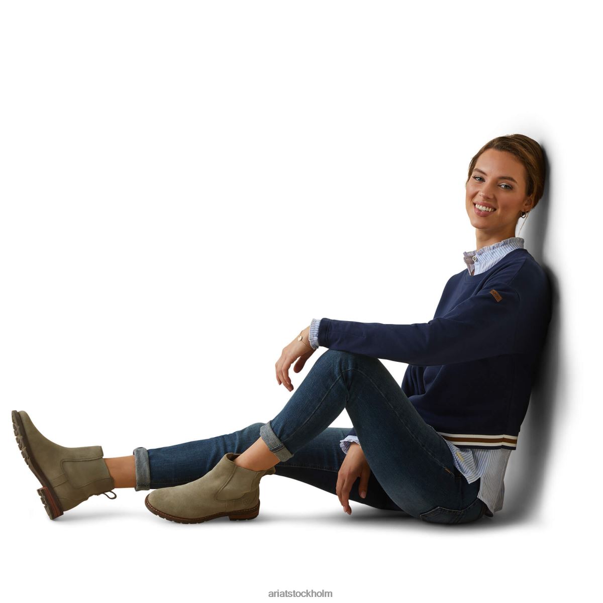 blast Ariat pacifica sweatshirt Marin kvinnor F04843364