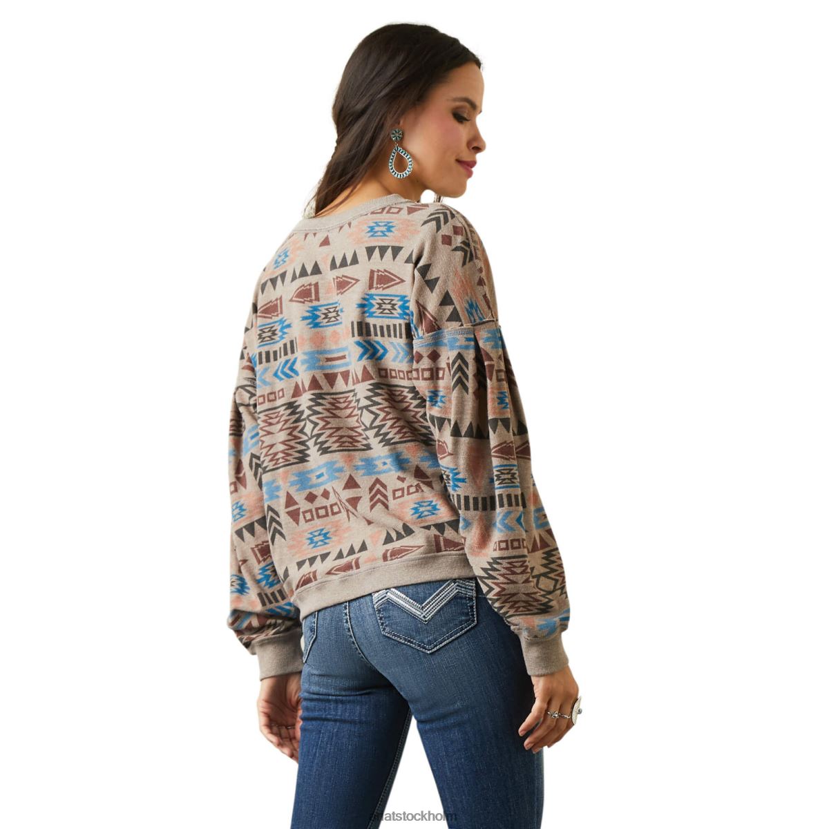 blast Ariat rainbow vista sweatshirt paranötsljung kvinnor F04843316