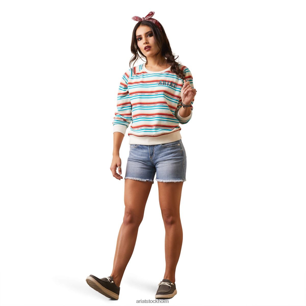 blast Ariat riktig tröja rosa serape kvinnor F04843325