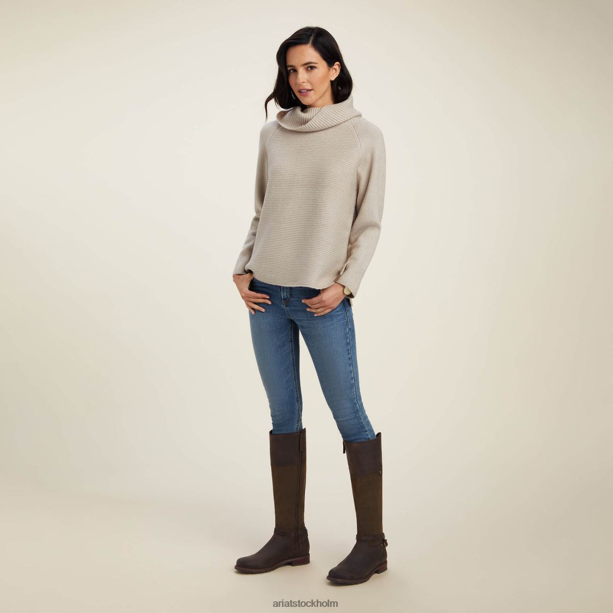 blast Ariat tre skorstenströja gröt kvinnor F04843343