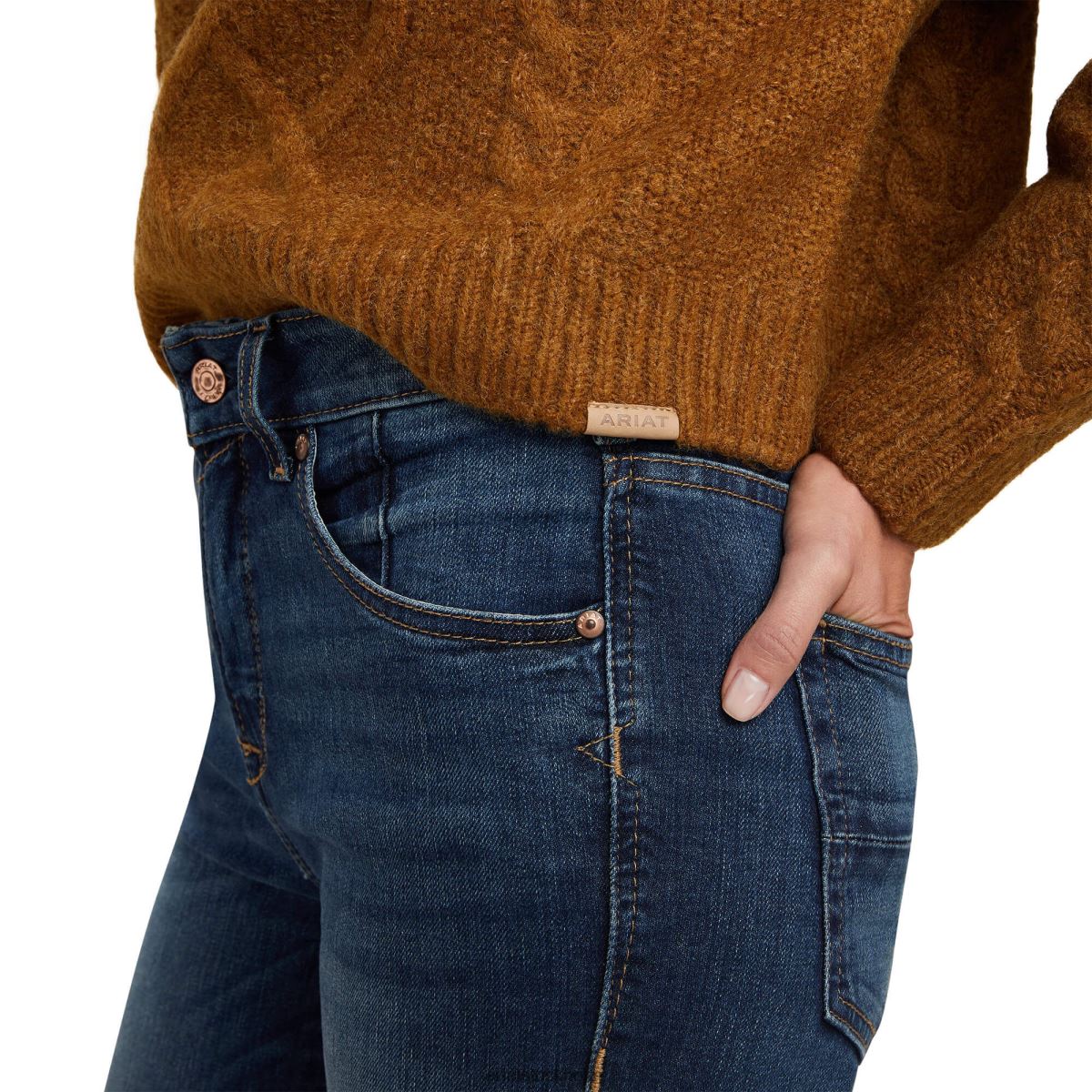 blast Ariat vinterkvartströja kastanj kvinnor F04843361