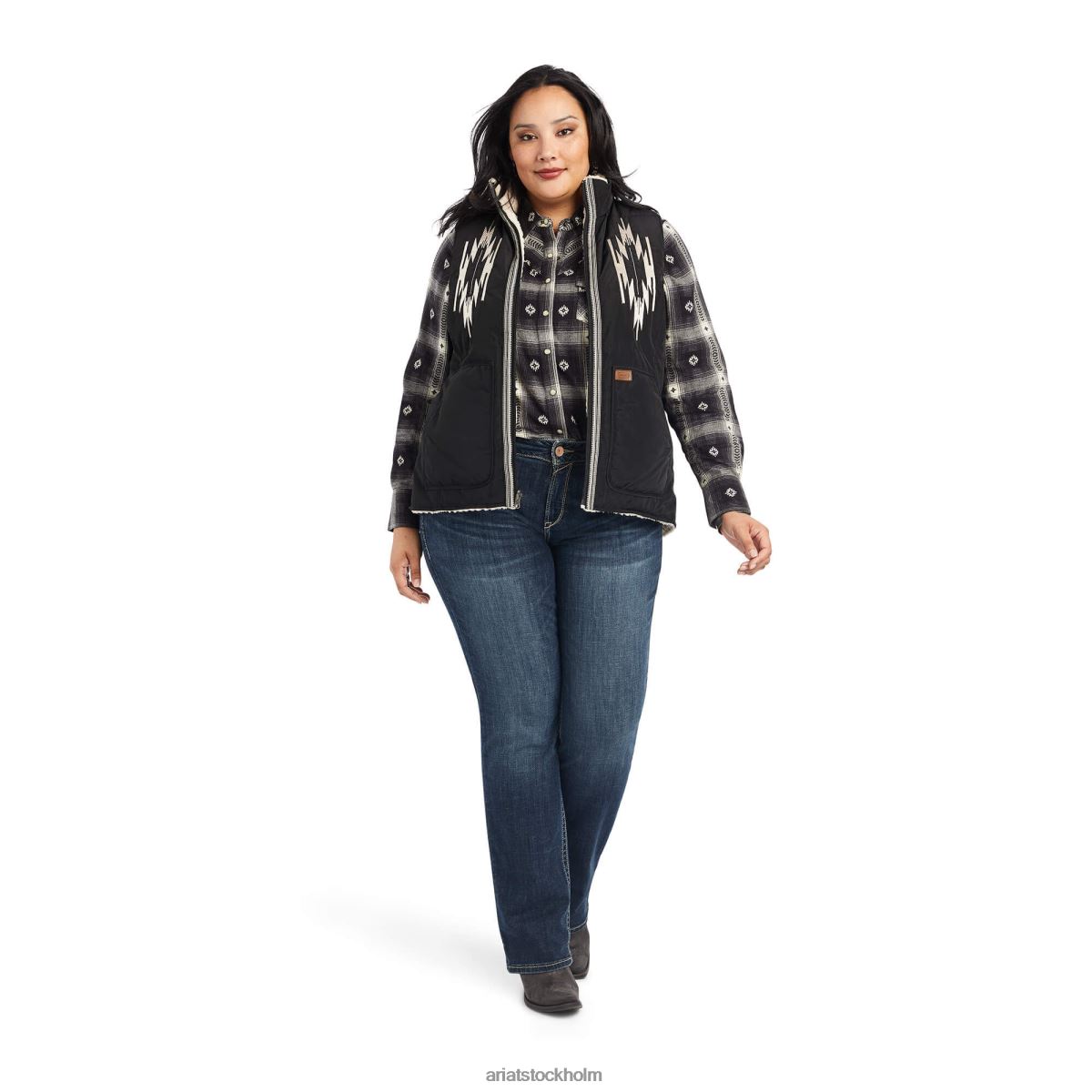 blast Ariat dilon chimayo väst svart kvinnor F04843486
