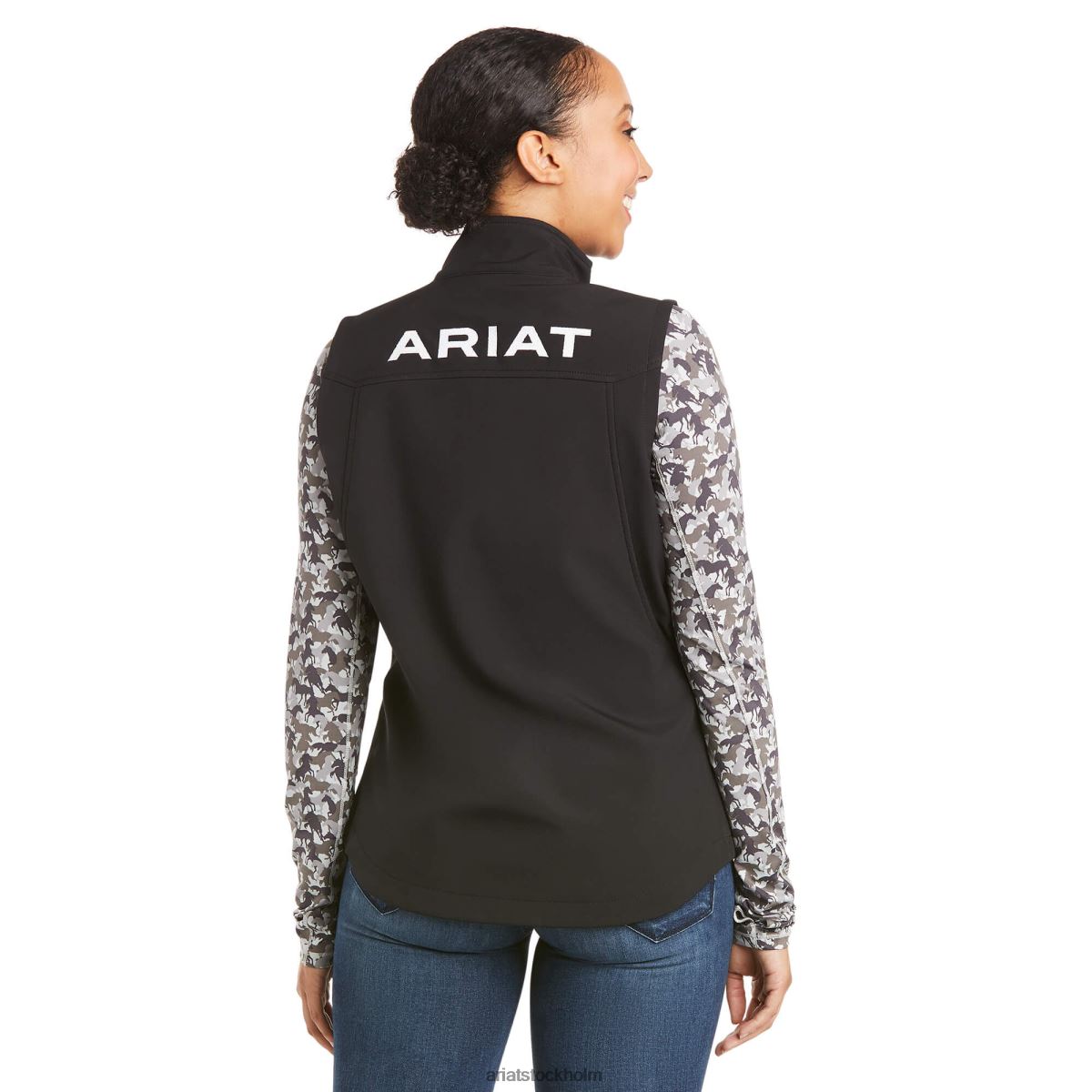 blast Ariat ny team softshellväst svart kvinnor F04843477