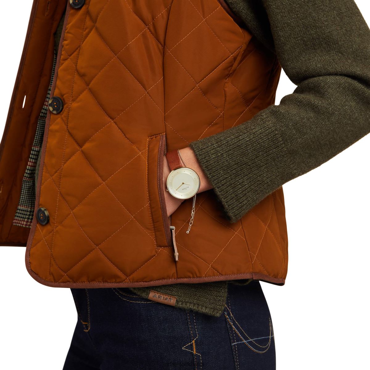 blast Ariat woodside 2.0 väst kastanj kvinnor F04843576