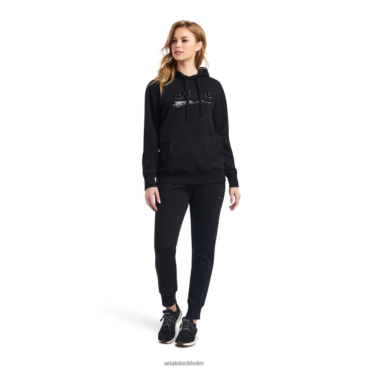 bottnar Ariat riktiga joggingbyxor svart kvinnor F04842647