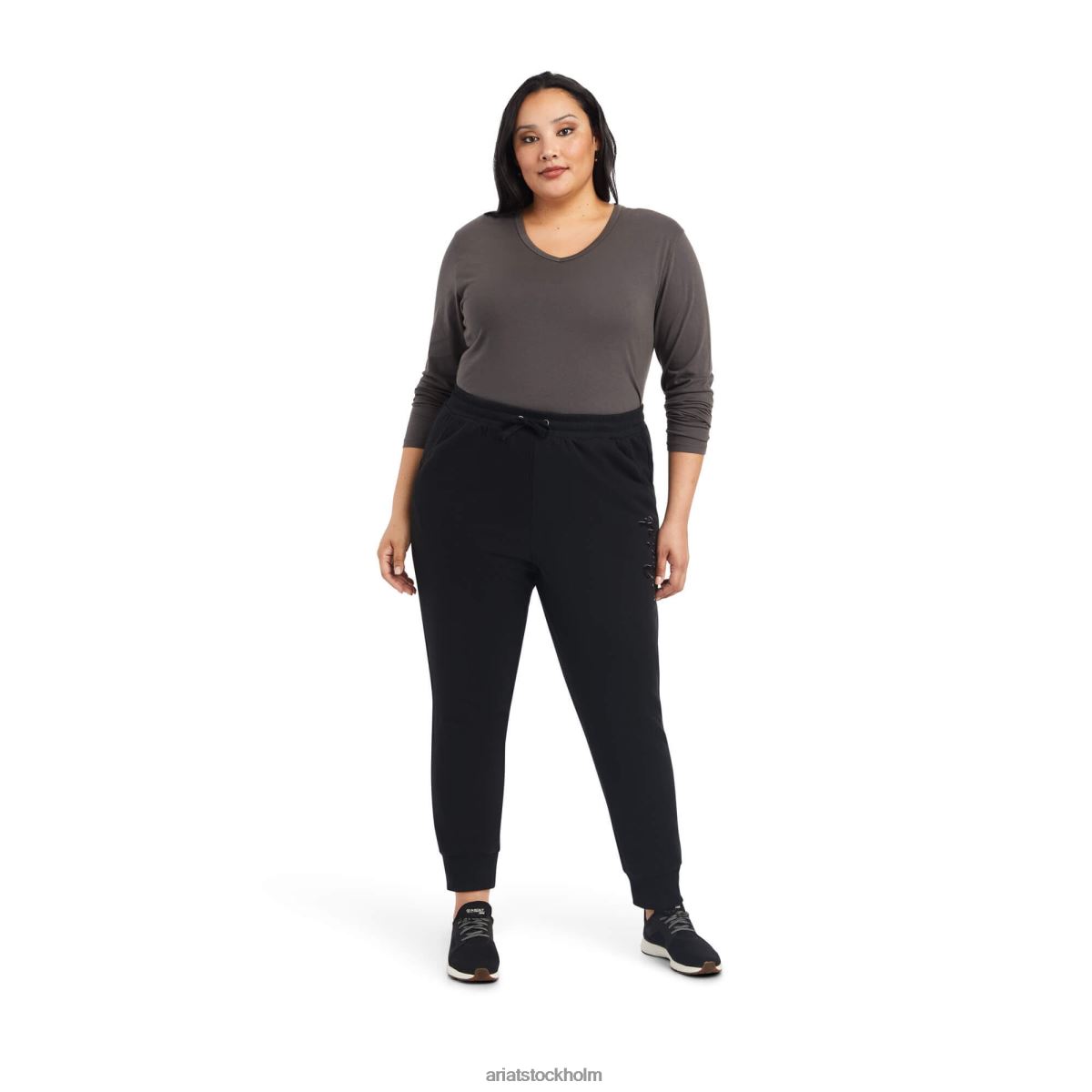 bottnar Ariat riktiga joggingbyxor svart kvinnor F04842647