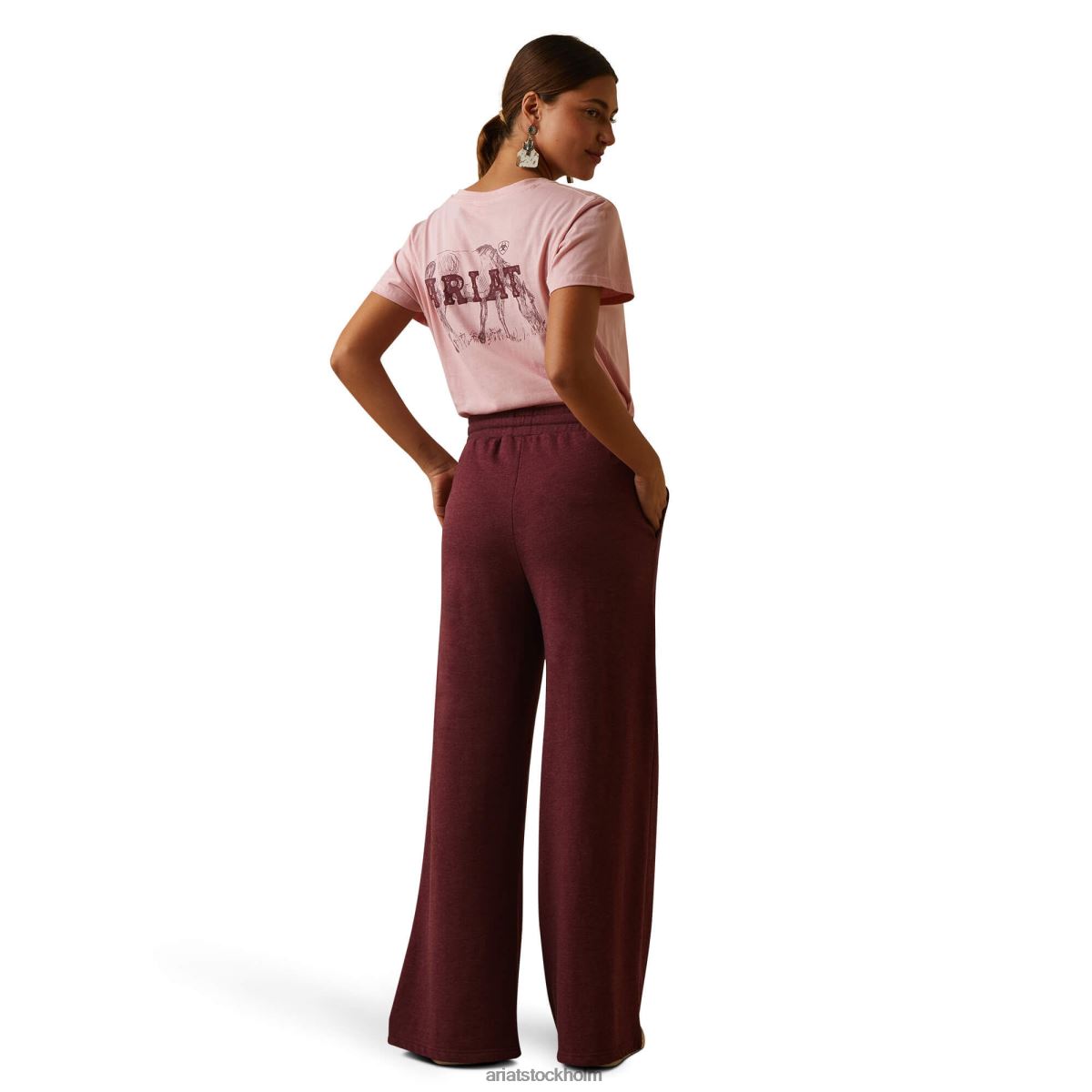 bottnar Ariat road runner byxa rödbrun banner kvinnor F04842646