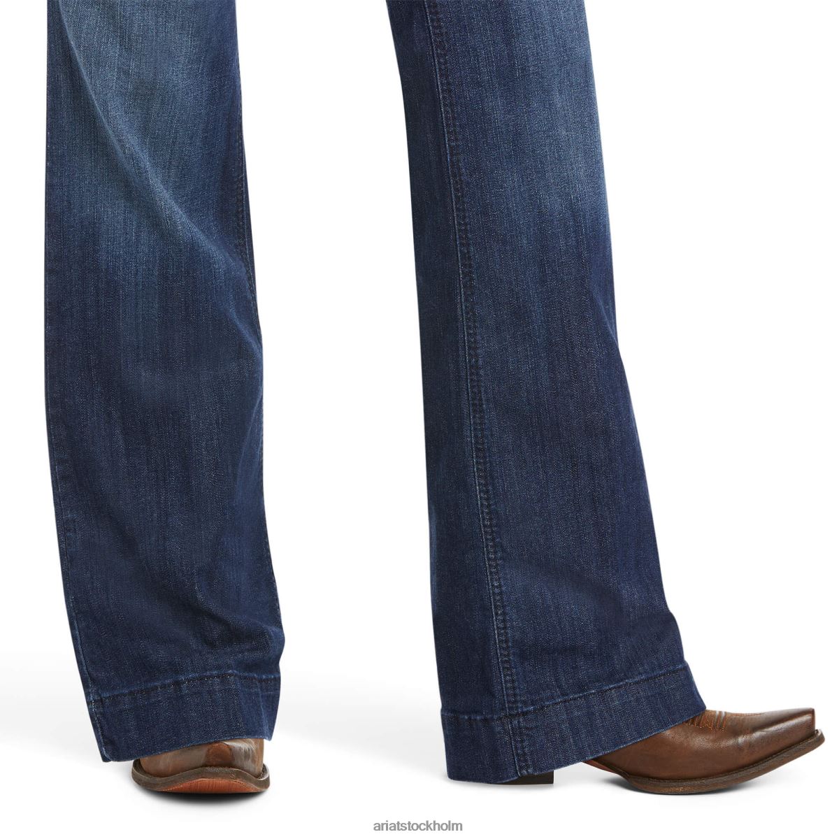 bottnar Ariat byxa mellanhög stretch lucy jeans med vida ben Stilla havet kvinnor F04842519