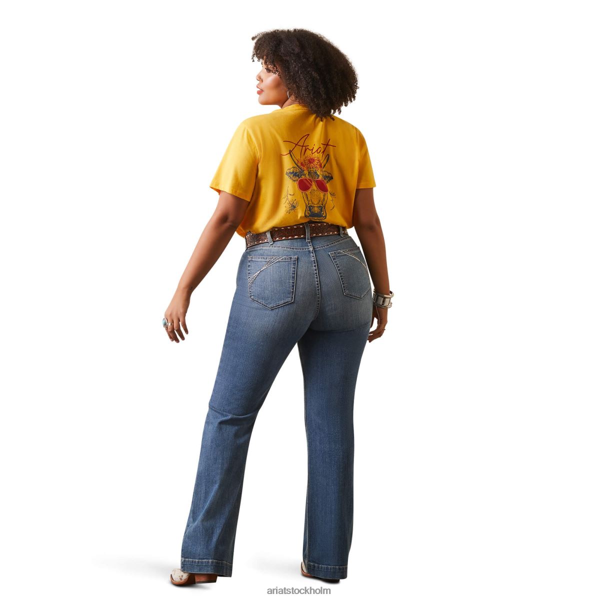 bottnar Ariat byxa perfekt resning angelina jeans med vida ben alabama kvinnor F04842547