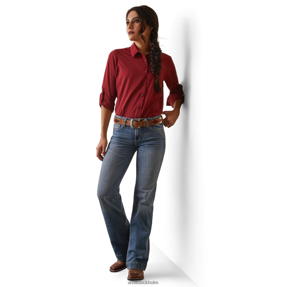 bottnar Ariat byxa perfekt resning angelina jeans med vida ben alabama kvinnor F04842547