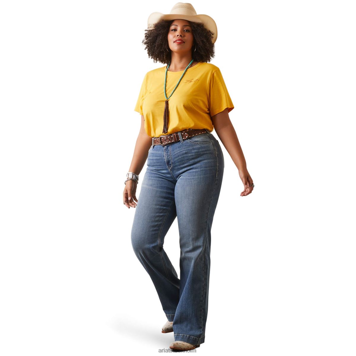 bottnar Ariat byxa perfekt resning angelina jeans med vida ben alabama kvinnor F04842547