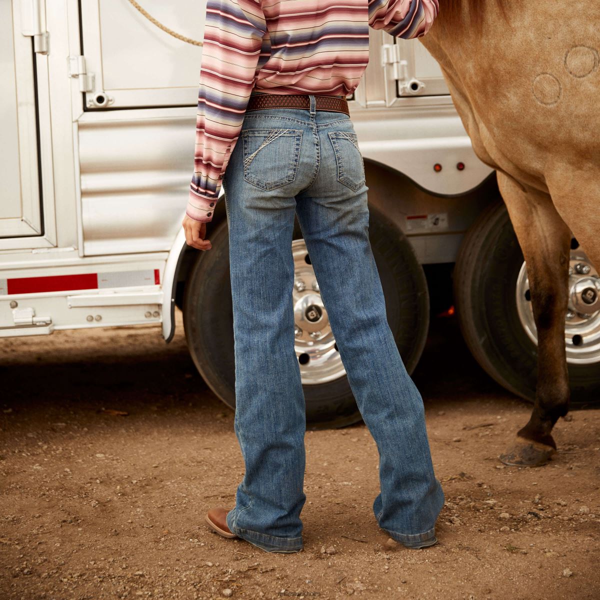 bottnar Ariat byxa perfekt resning angelina jeans med vida ben alabama kvinnor F04842547