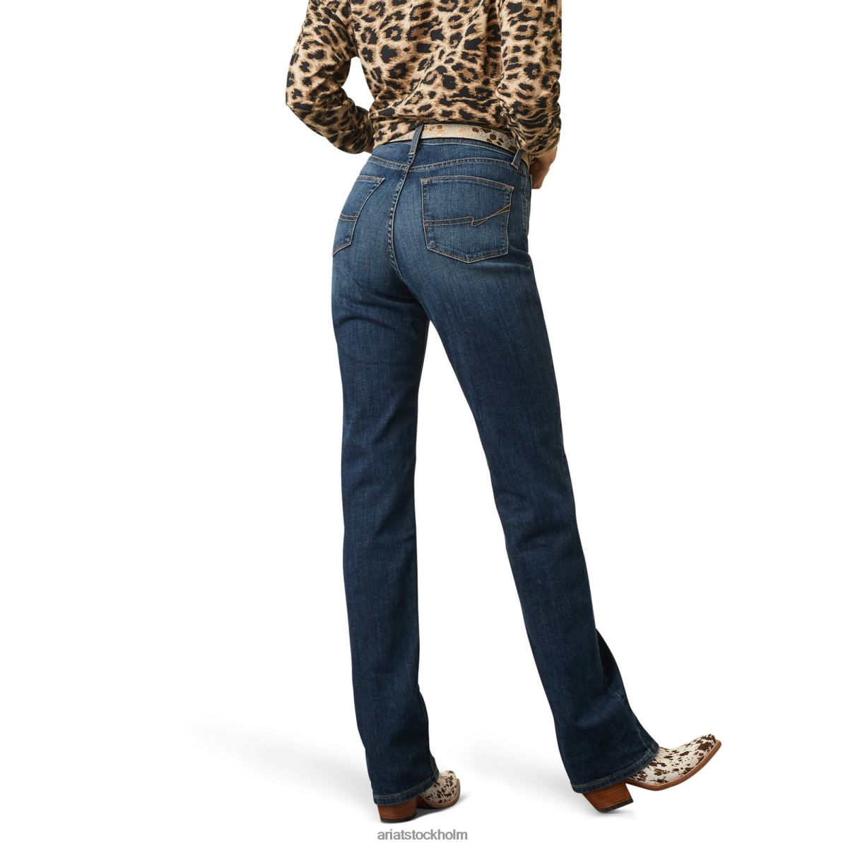 bottnar Ariat höghus ultra avslappnad frankie straight jeans pasadena kvinnor F04842595