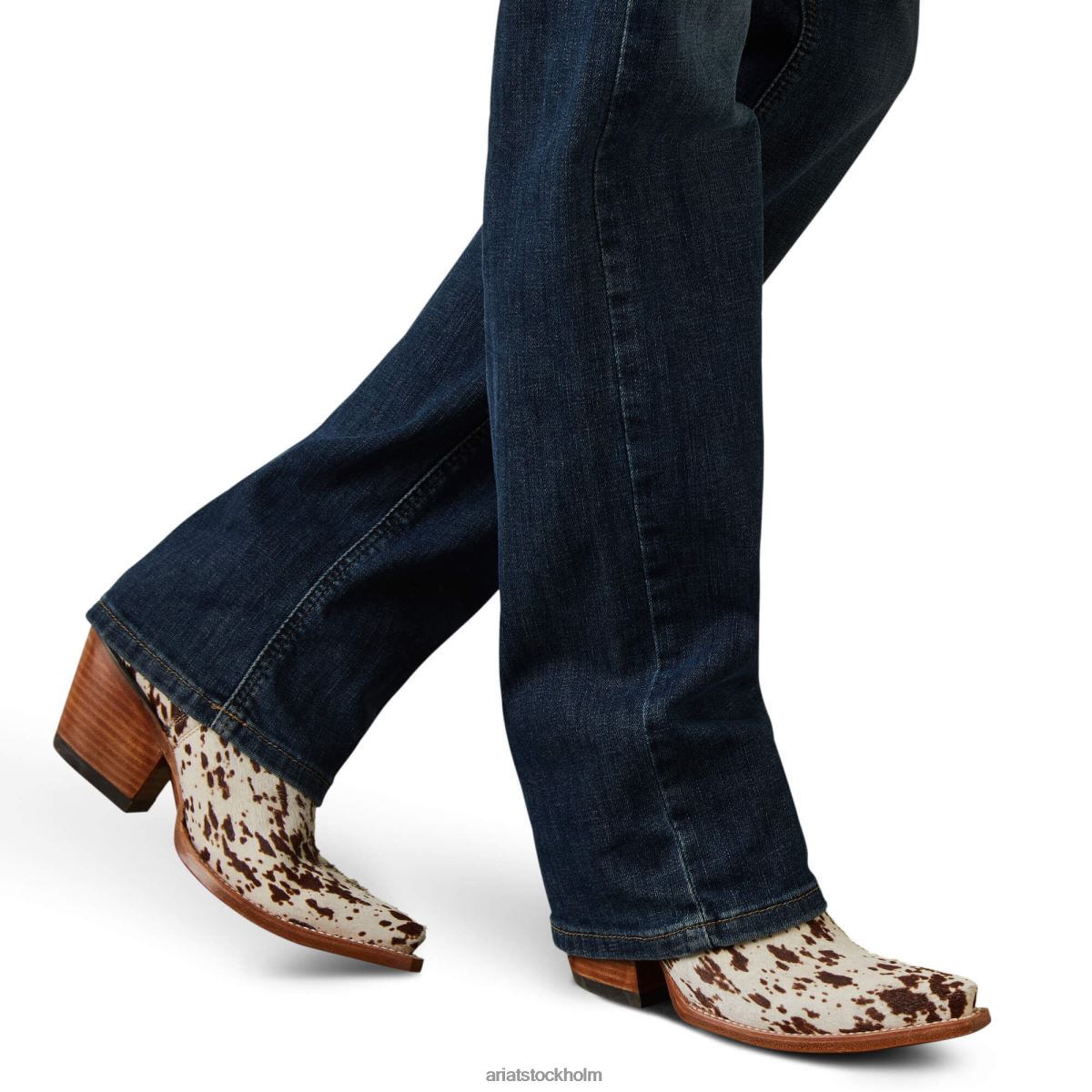 bottnar Ariat höghus ultra avslappnad frankie straight jeans pasadena kvinnor F04842595