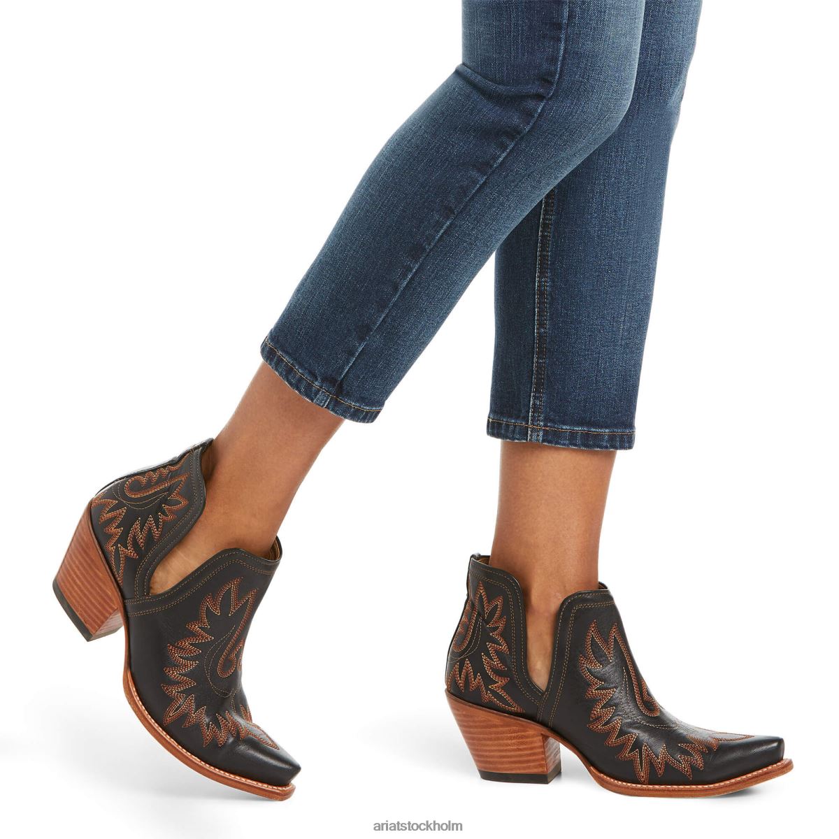 bottnar Ariat premium jeans med raka växter havsblå tvätt kvinnor F04842616