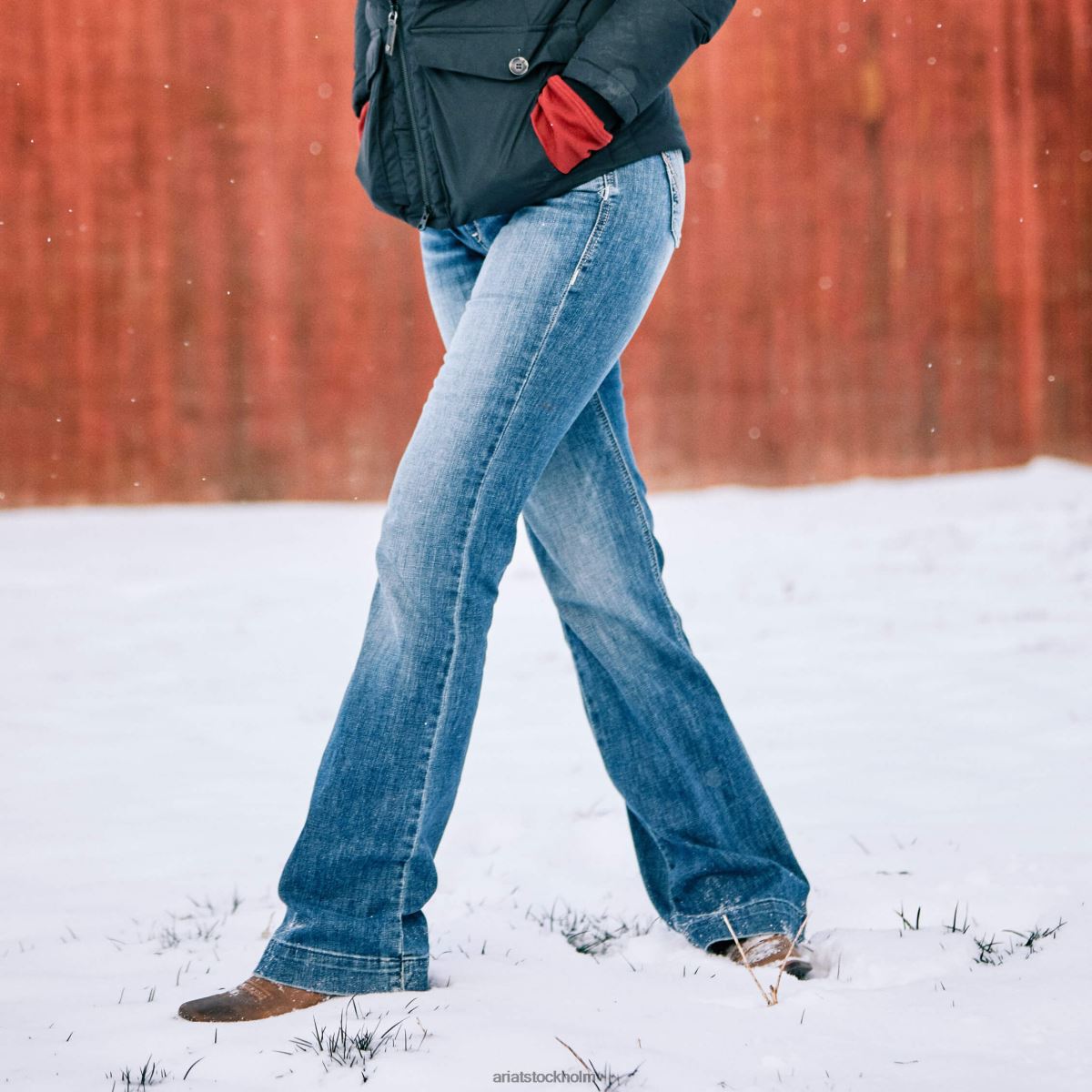bottnar Ariat slimmad byxa daphne jeans med vida ben toronto kvinnor F04842545
