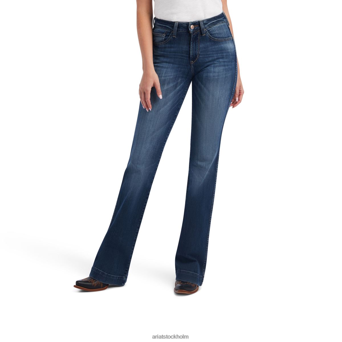 bottnar Ariat slimmad byxa mckenna jean med vida ben natalia kvinnor F04842575