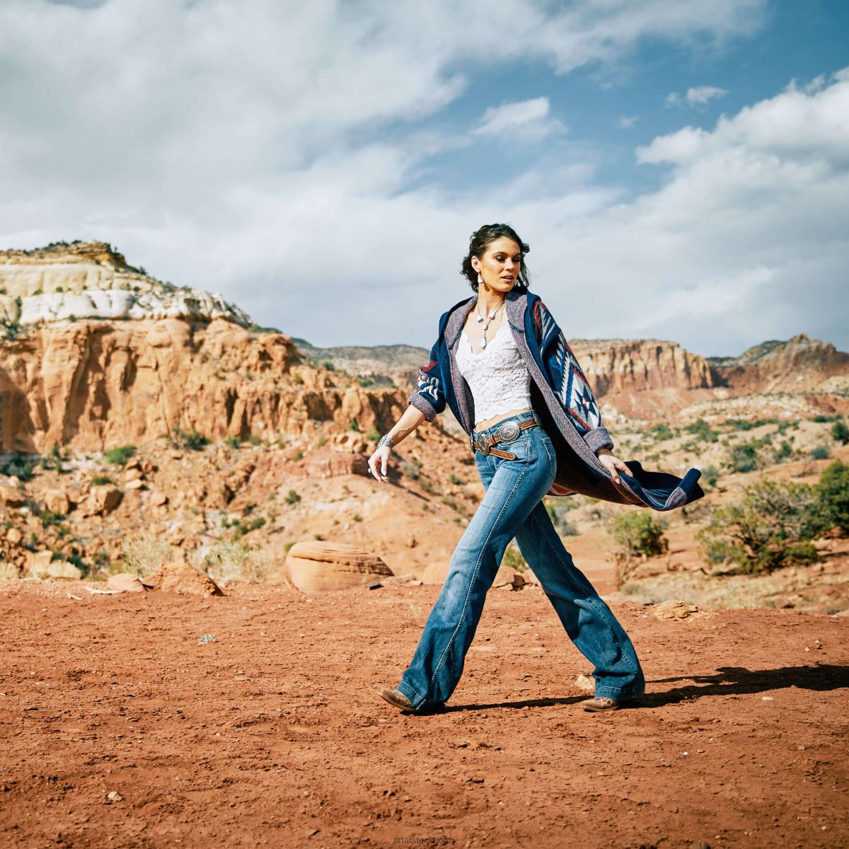 bottnar Ariat slimmad byxa mckenna jean med vida ben natalia kvinnor F04842575