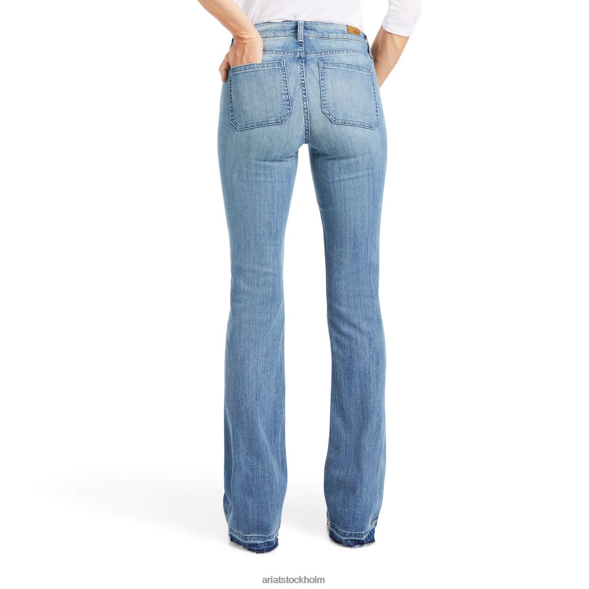 bottnar Ariat slimmad byxa vivianne jeans med vida ben alabama kvinnor F04842585