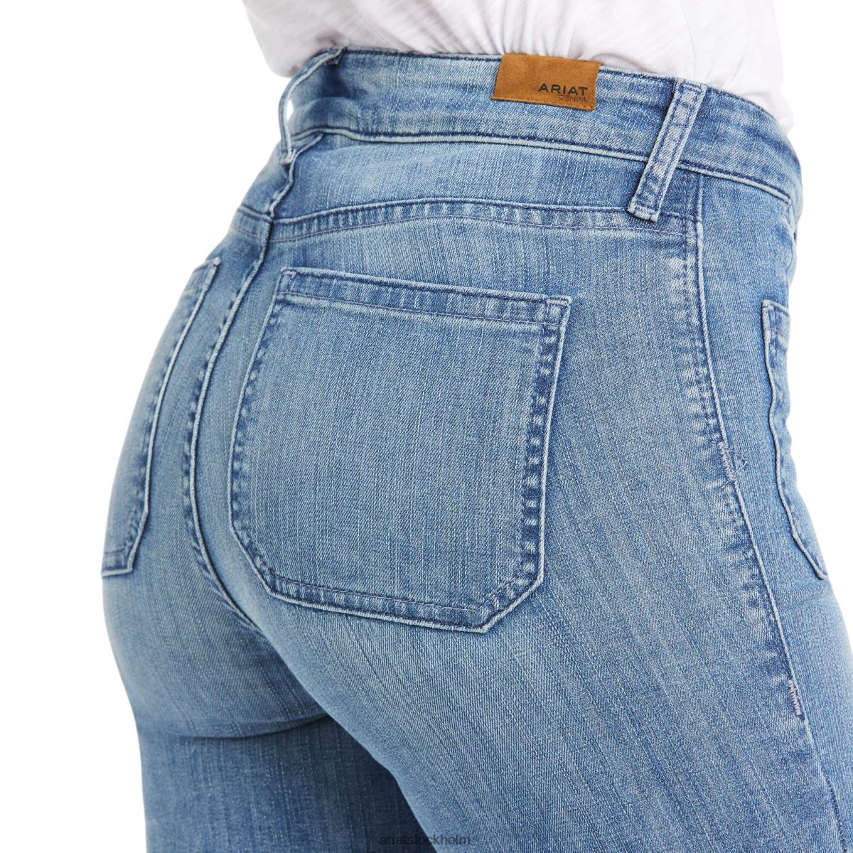 bottnar Ariat slimmad byxa vivianne jeans med vida ben alabama kvinnor F04842585