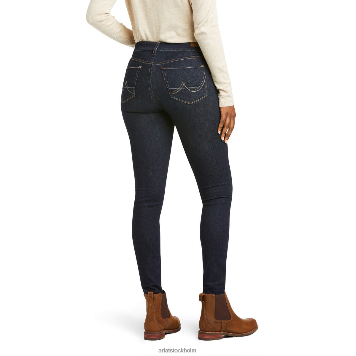 bottnar Ariat ultra stretch perfekt höjning sidewinder skinny jeans Skölj kvinnor F04842588