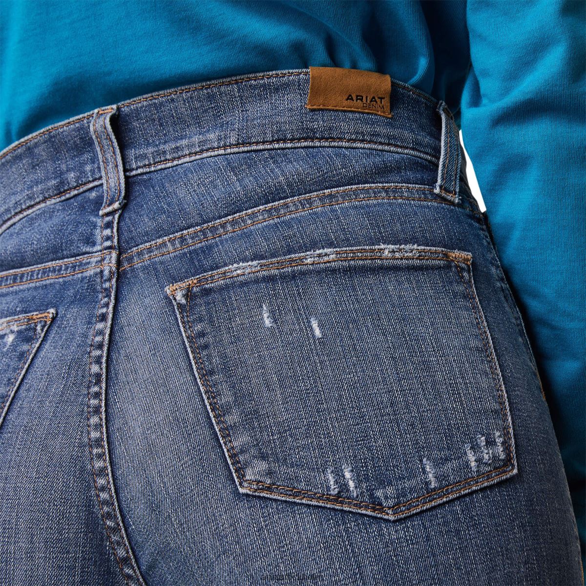 bottnar Ariat ultrahöga jeans i jazmin med vida ben kanadensiska kvinnor F04842520