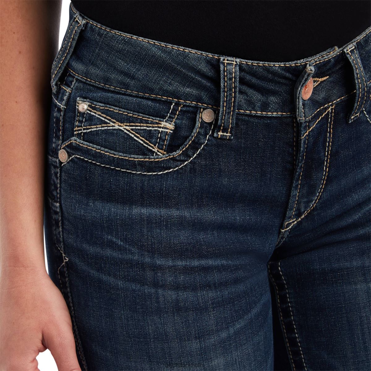 bottnar Ariat verklig. fresia raka jeans pasadena kvinnor F04842608