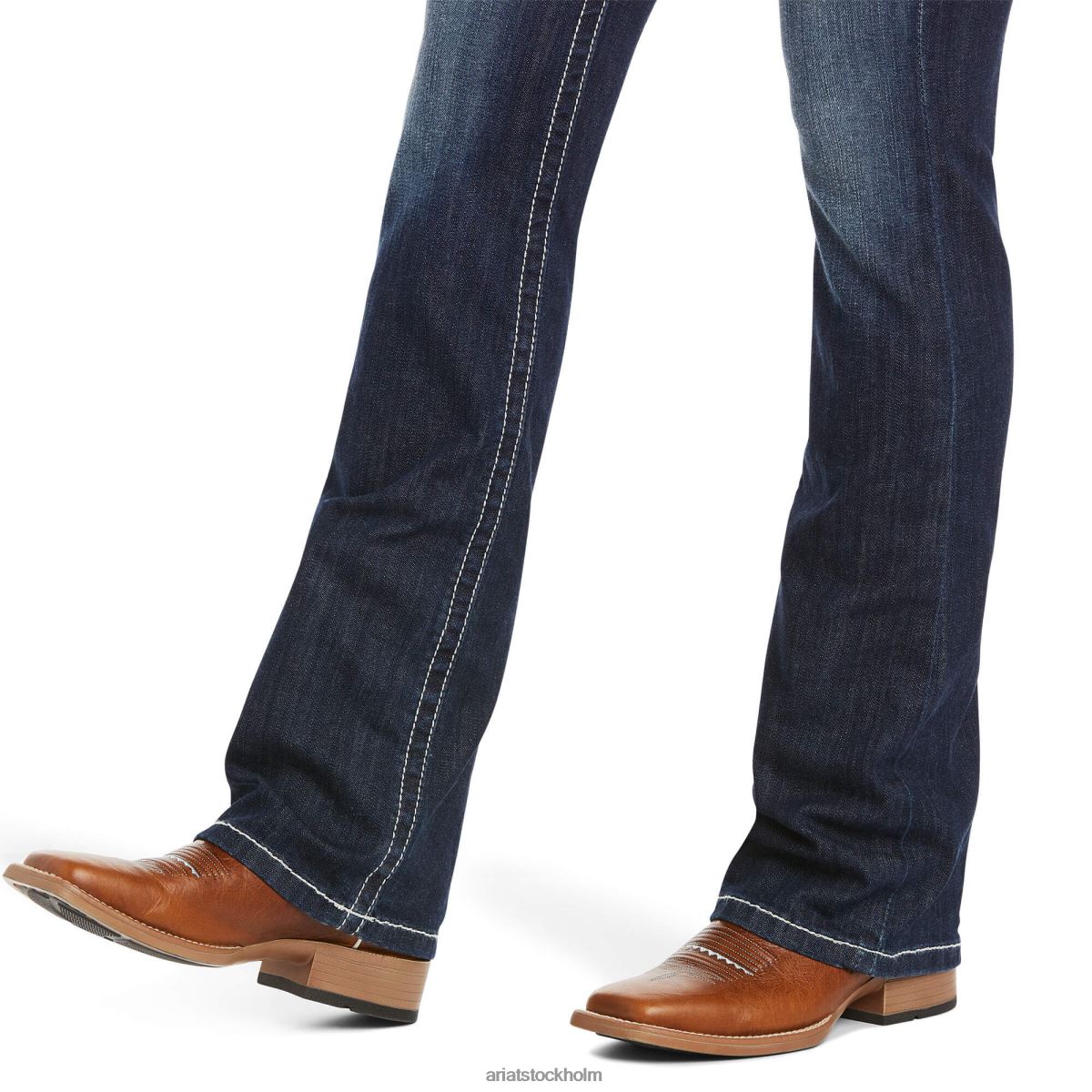 bottnar Ariat verklig. jeans med låg höjd stretch-rosa piskstygn Sjöstrand kvinnor F04842531