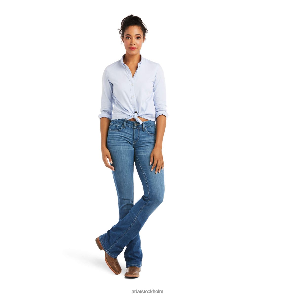 bottnar Ariat verklig. mellanhög patricia boot cut jean maine kvinnor F04842516