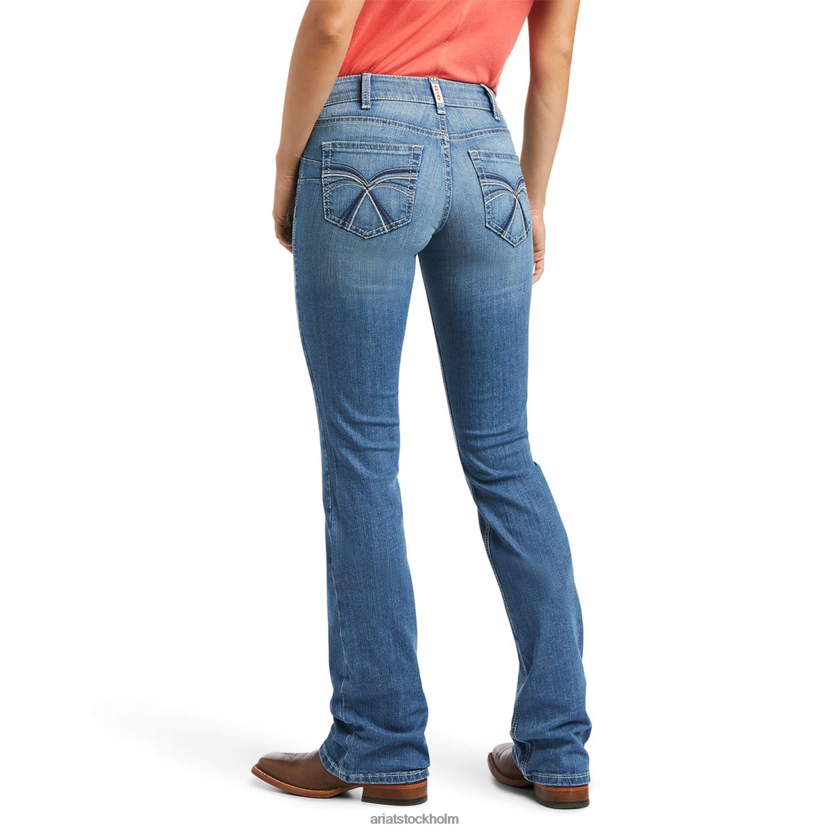 bottnar Ariat verklig. mid rise allessandra boot cut jean Tennessee kvinnor F04842605