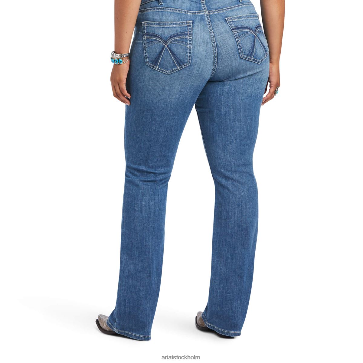 bottnar Ariat verklig. mid rise allessandra boot cut jean Tennessee kvinnor F04842605