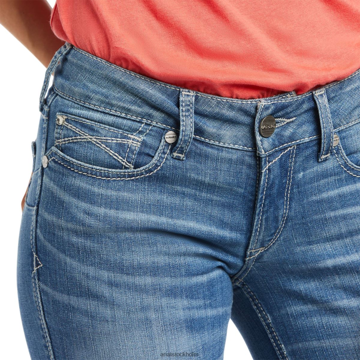 bottnar Ariat verklig. mid rise allessandra boot cut jean Tennessee kvinnor F04842605