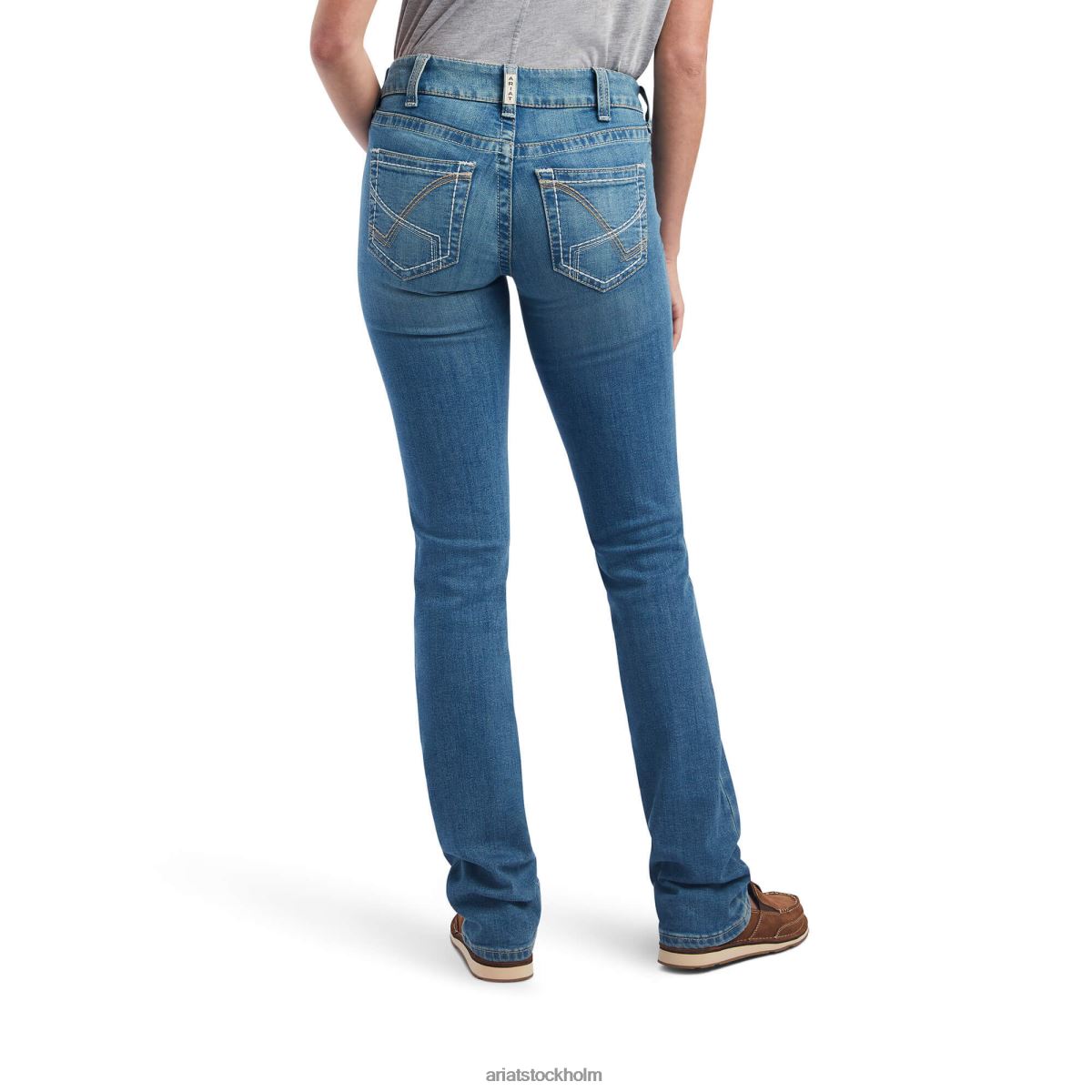 bottnar Ariat verklig. mid rise arrow fit esmeralda boot cut jean delaware kvinnor F04842571
