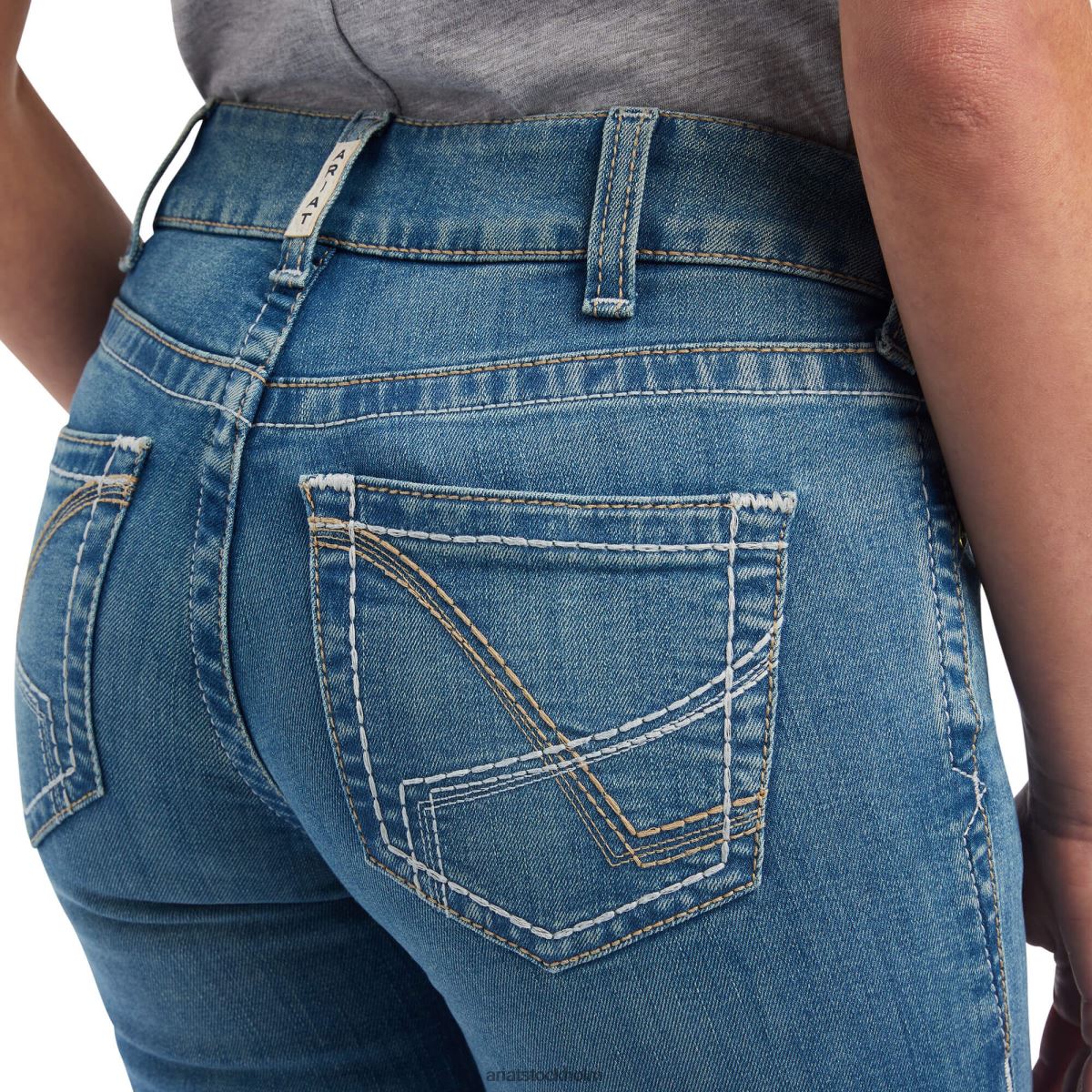 bottnar Ariat verklig. mid rise arrow fit esmeralda boot cut jean delaware kvinnor F04842571
