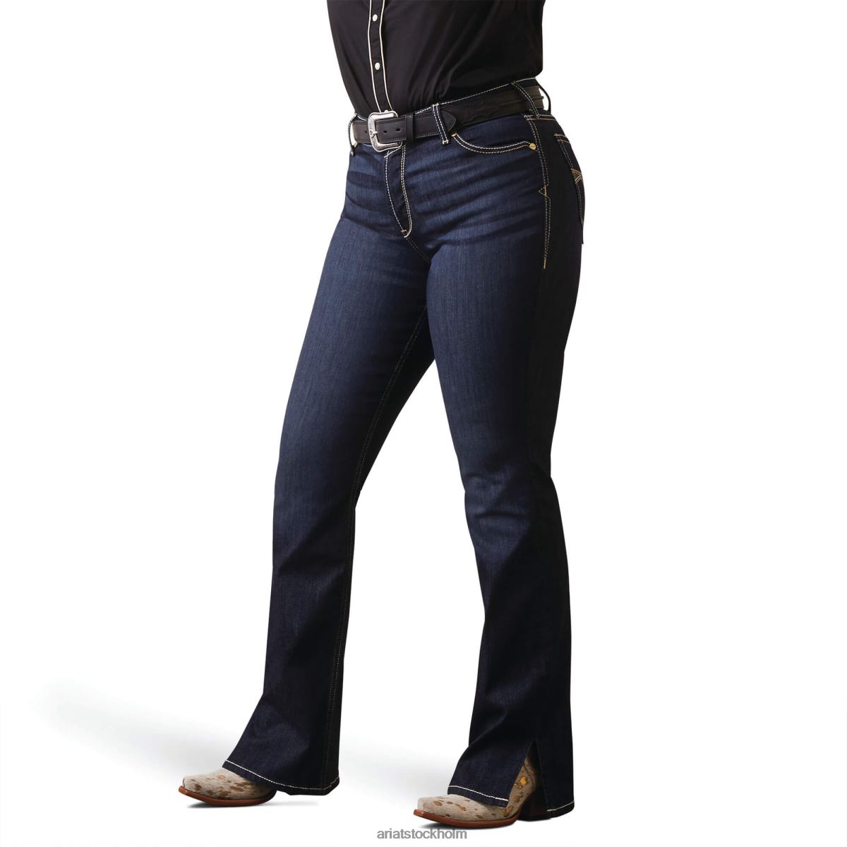 bottnar Ariat verklig. perfect rise arrow danna boot cut jean nashville kvinnor F04842557