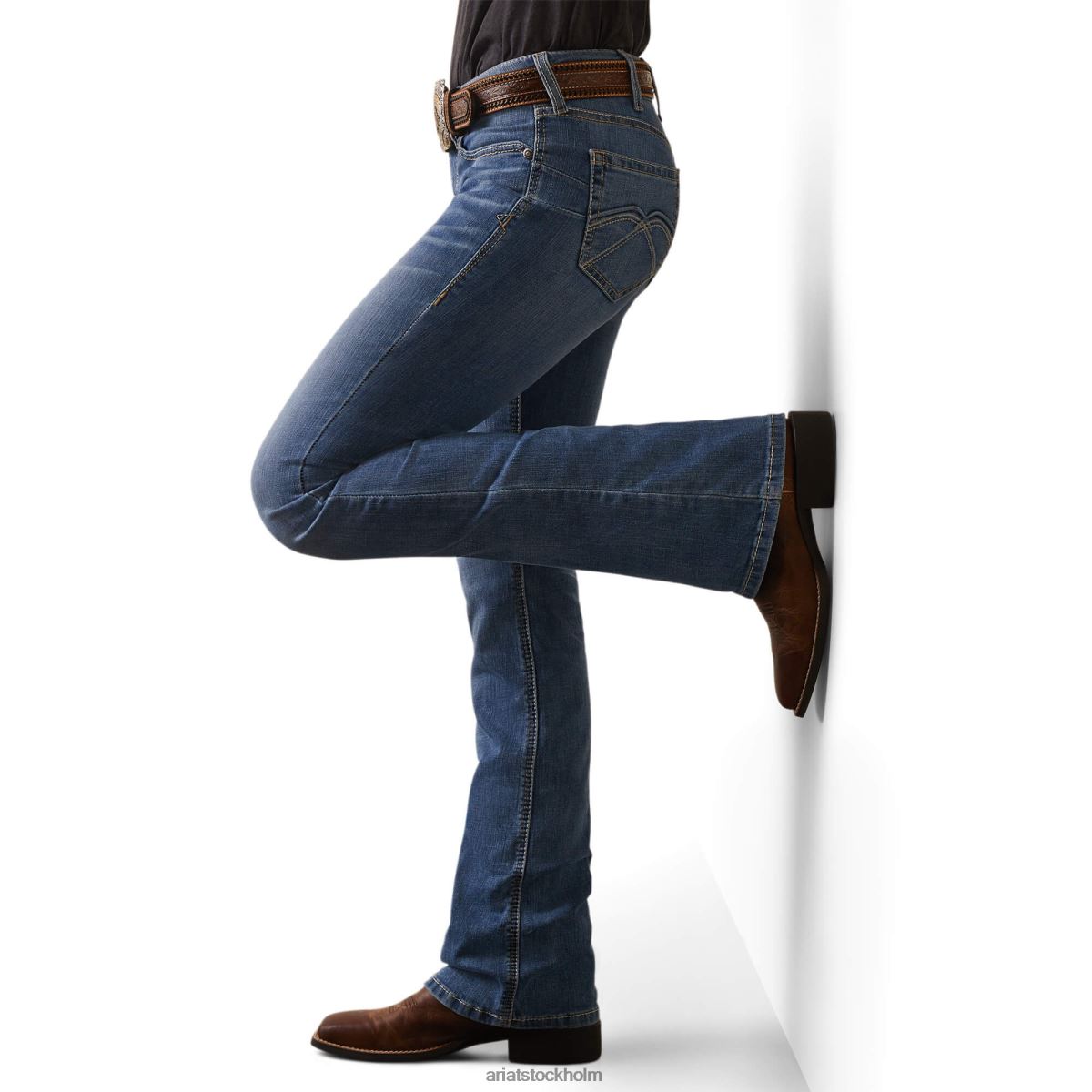 bottnar Ariat verklig. perfekt höjning jayla boot cut jean Tennessee kvinnor F04842508