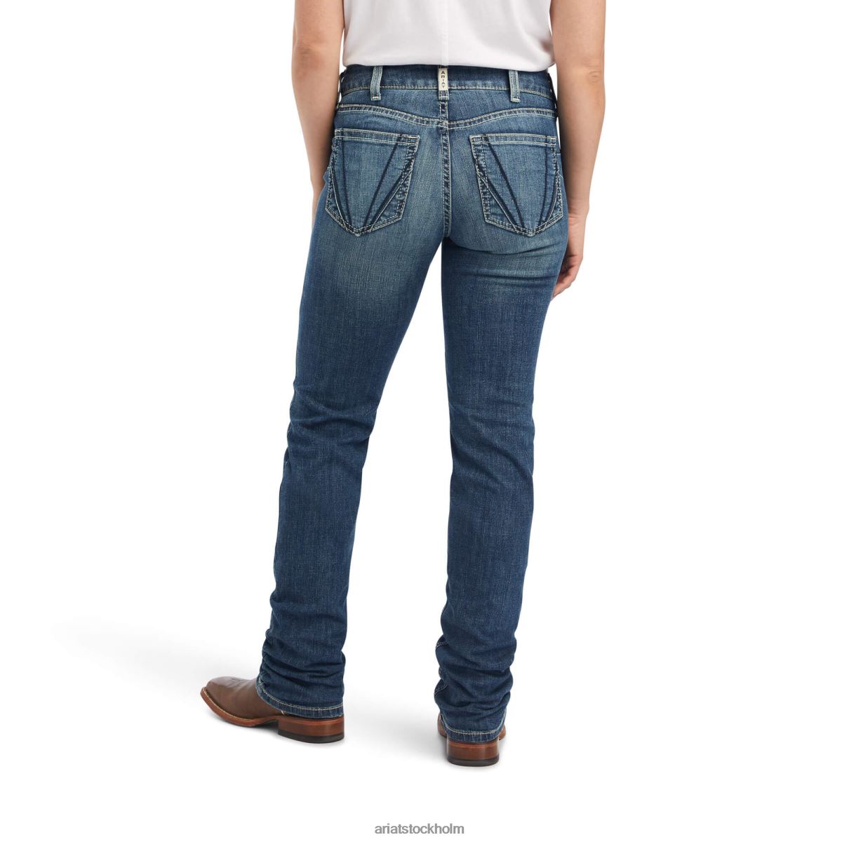 bottnar Ariat verklig. perfekt rise daphne straight jeans torrans kvinnor F04842553
