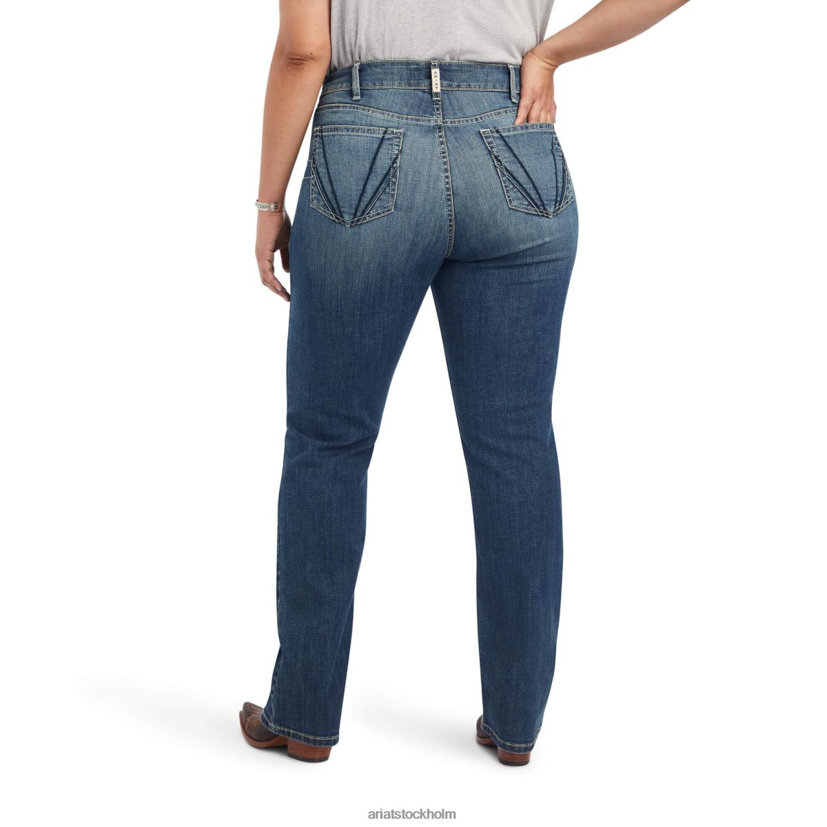 bottnar Ariat verklig. perfekt rise daphne straight jeans torrans kvinnor F04842553