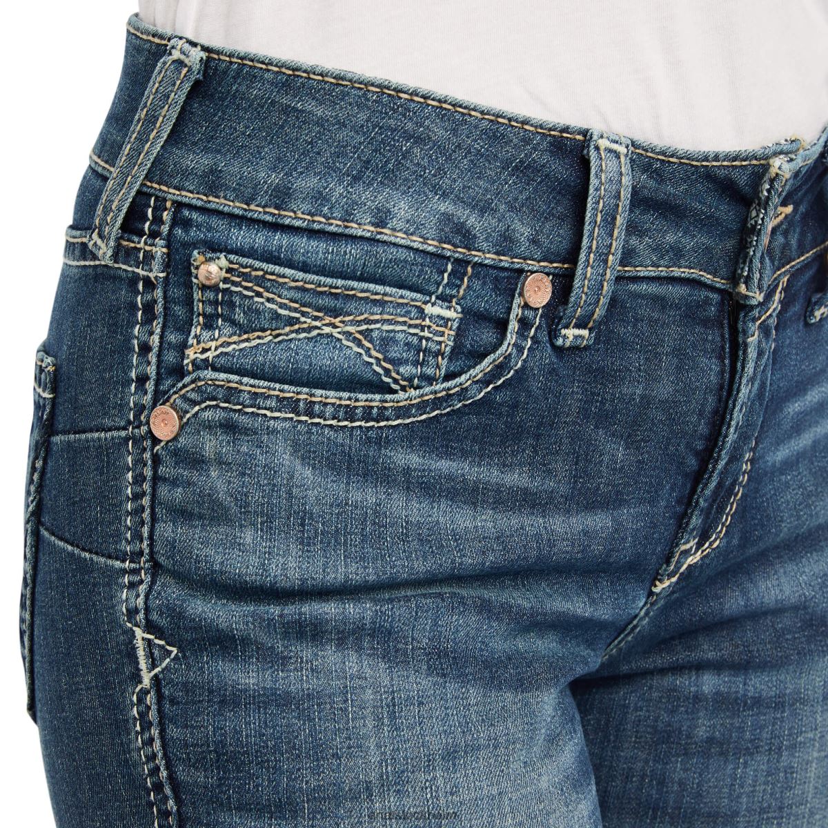 bottnar Ariat verklig. perfekt rise daphne straight jeans torrans kvinnor F04842553