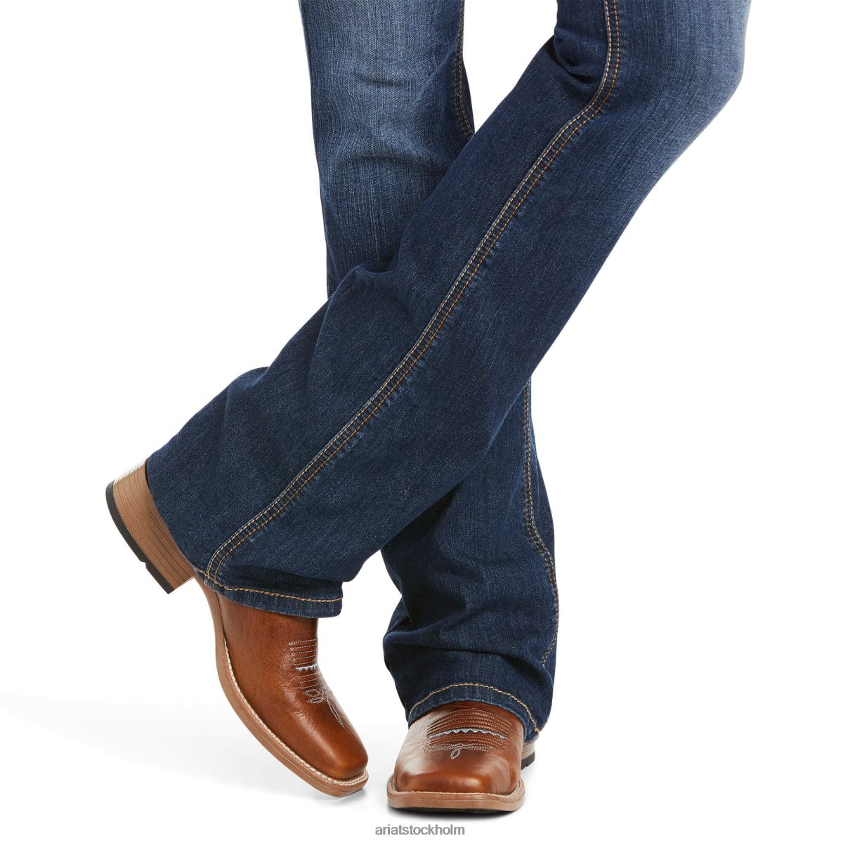 bottnar Ariat verklig. perfekt rise stretch rosa boot cut jean lita kvinnor F04842509