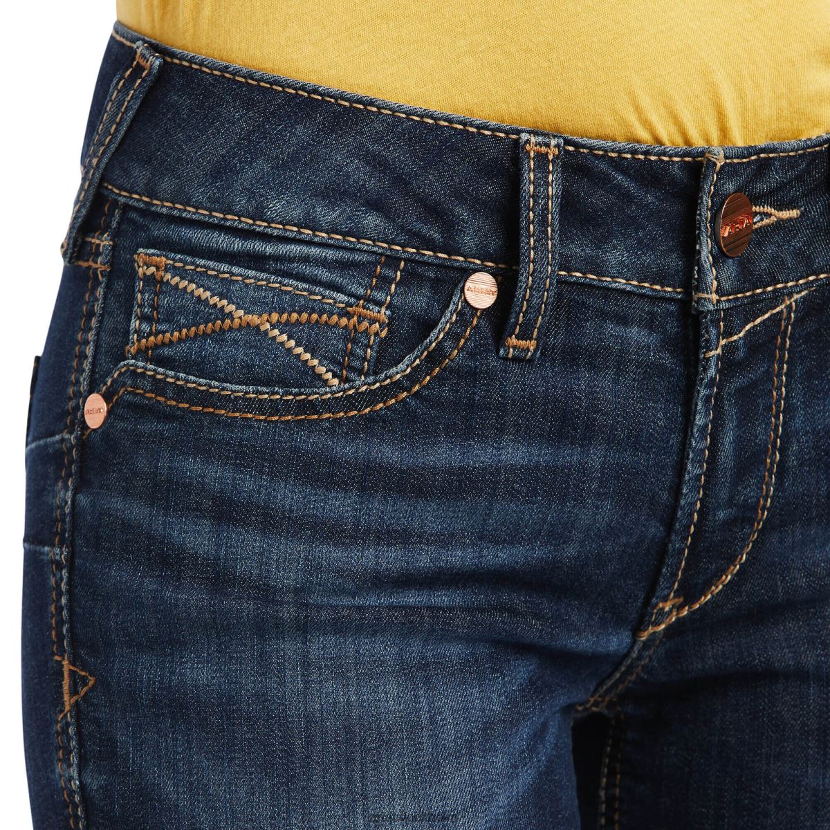 bottnar Ariat verklig. raka jeans med medelhög octavia burbank kvinnor F04842591