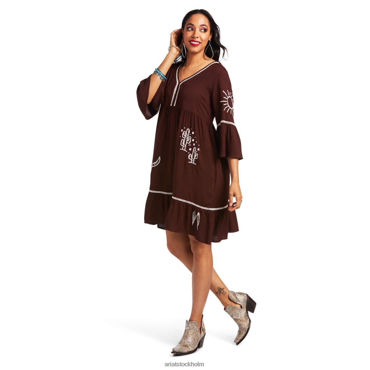 bottnar Ariat berättelser klänning djup mahogny kvinnor F04843310