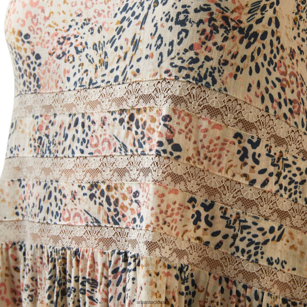 bottnar Ariat söt vårklänning multitryck kvinnor F04843312