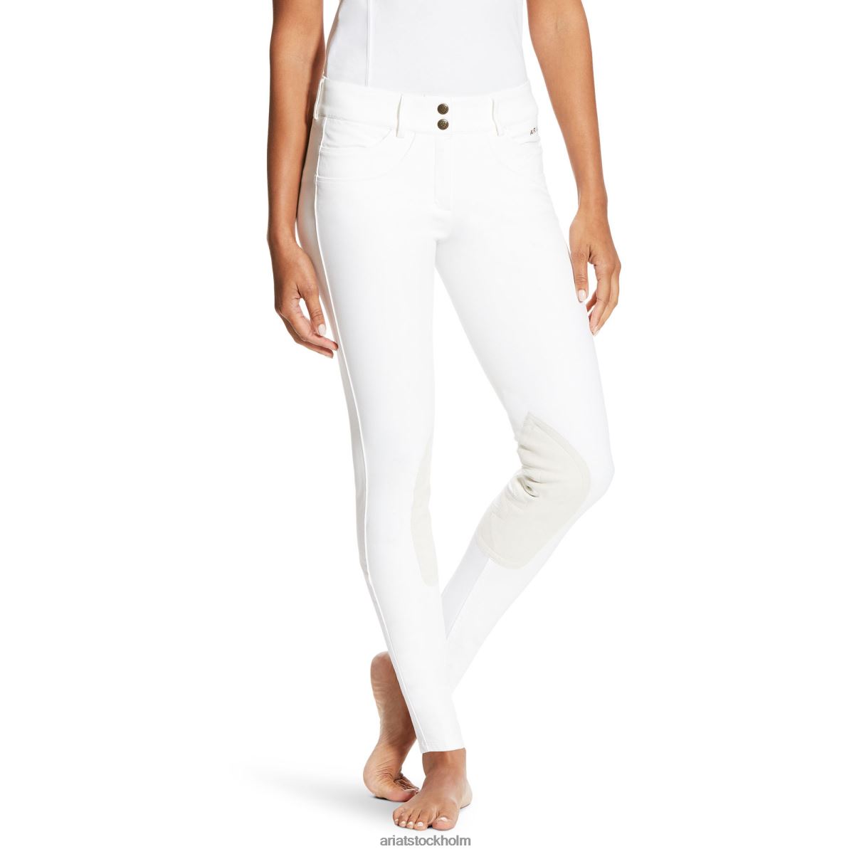bottnar Ariat olympia smu knäplåster vit kvinnor F04842740
