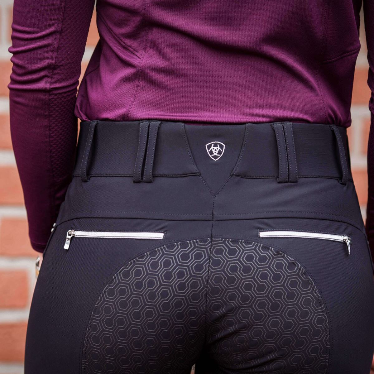 bottnar Ariat tri factor x grepp full sätesbyxa svart kvinnor F04842718