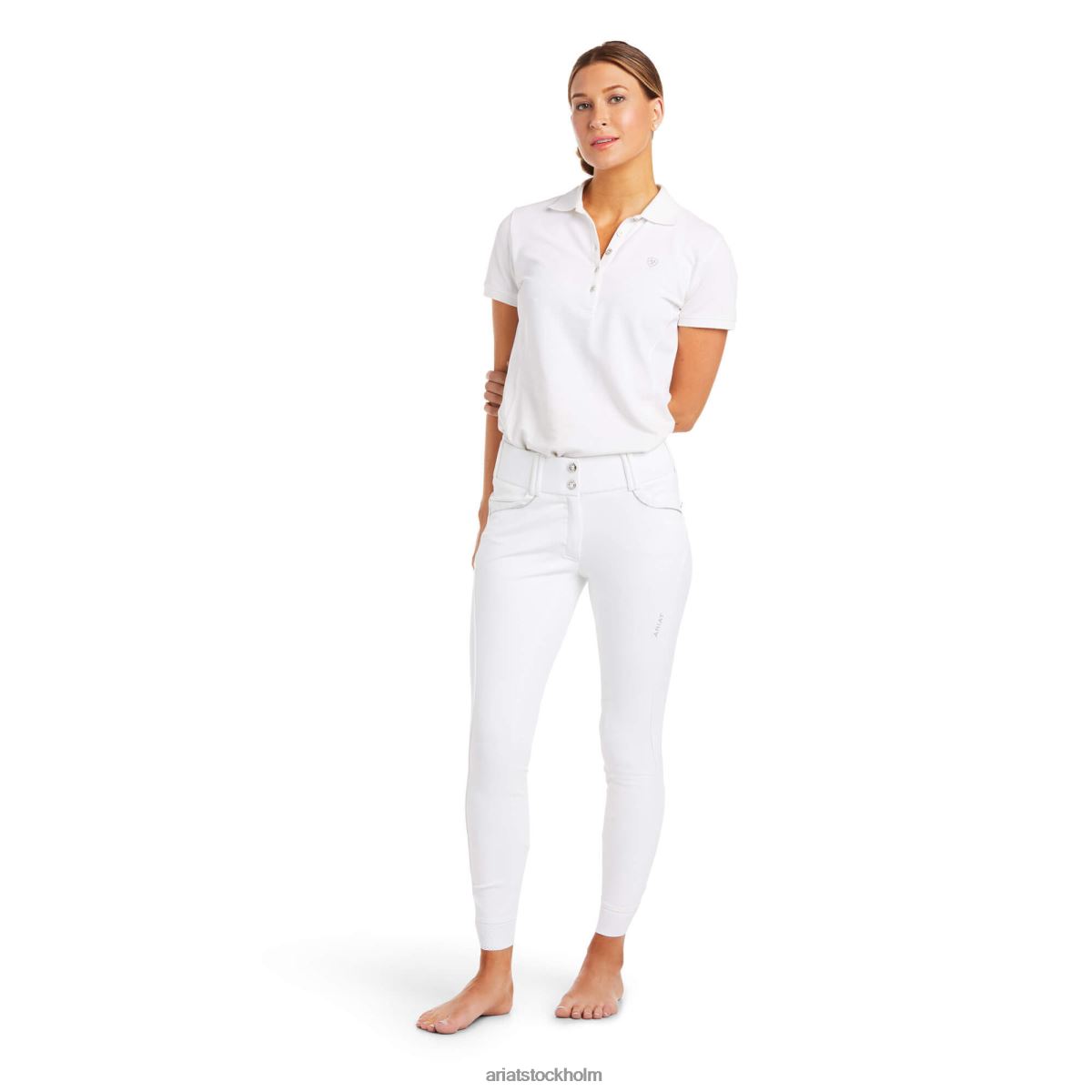 bottnar Ariat tri factor x grepp full sätesbyxa vit kvinnor F04842720